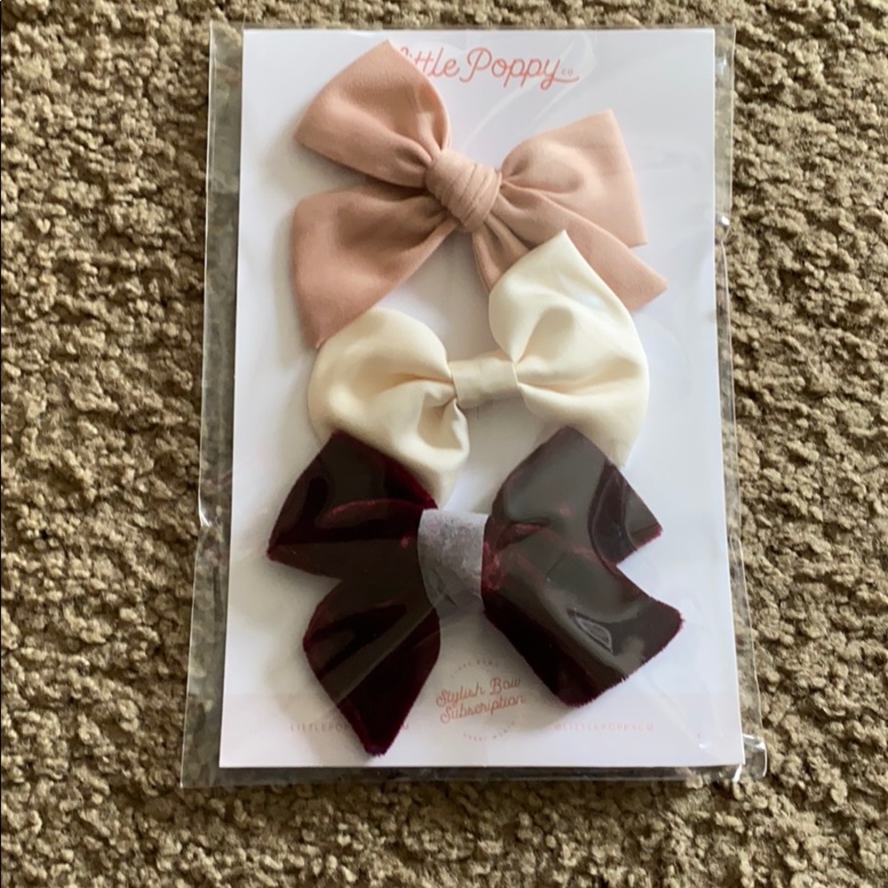 Brand new Little Poppy Co bows